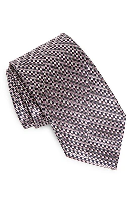 ZEGNA TIES Paglie Woven Mulberry Silk Tie in Pink at Nordstrom