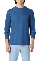 Bugatchi Cotton & Silk Crewneck Sweater at Nordstrom,