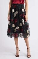 NIKKI LUND Virginia Floral Midi Skirt at Nordstrom,