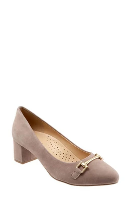 Trotters Kenzie Pump Taupe Suede at Nordstrom,