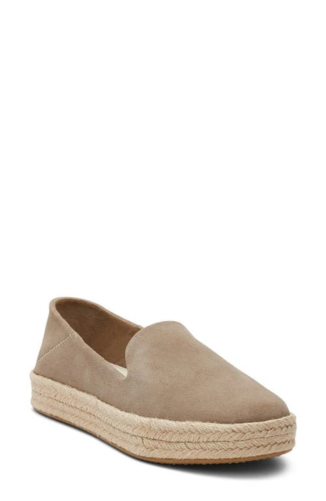 TOMS Carolina Platform Espadrille Sneaker Dun Suede at Nordstrom,