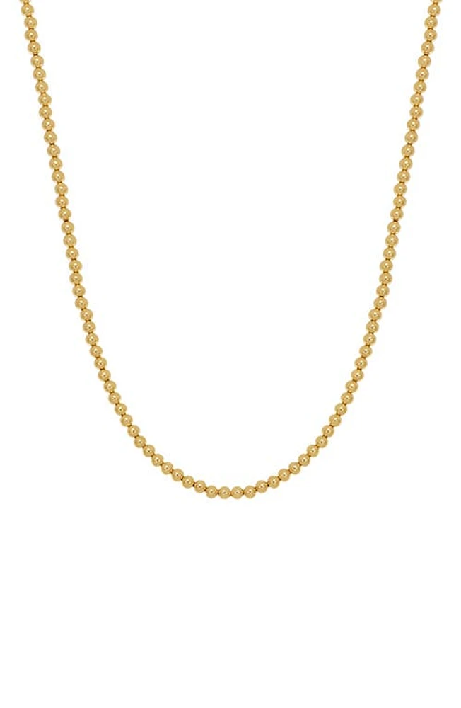 Bony Levy 14K Gold Beaded Necklace in 14K Yellow Gold at Nordstrom, Size 18