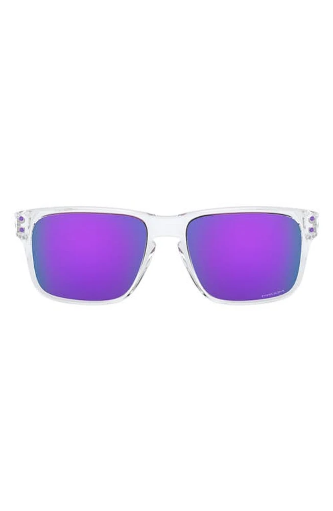 Oakley Kids' Holbrook 53mm Prizm Polarized Rectangle Sunglasses in Clear at Nordstrom