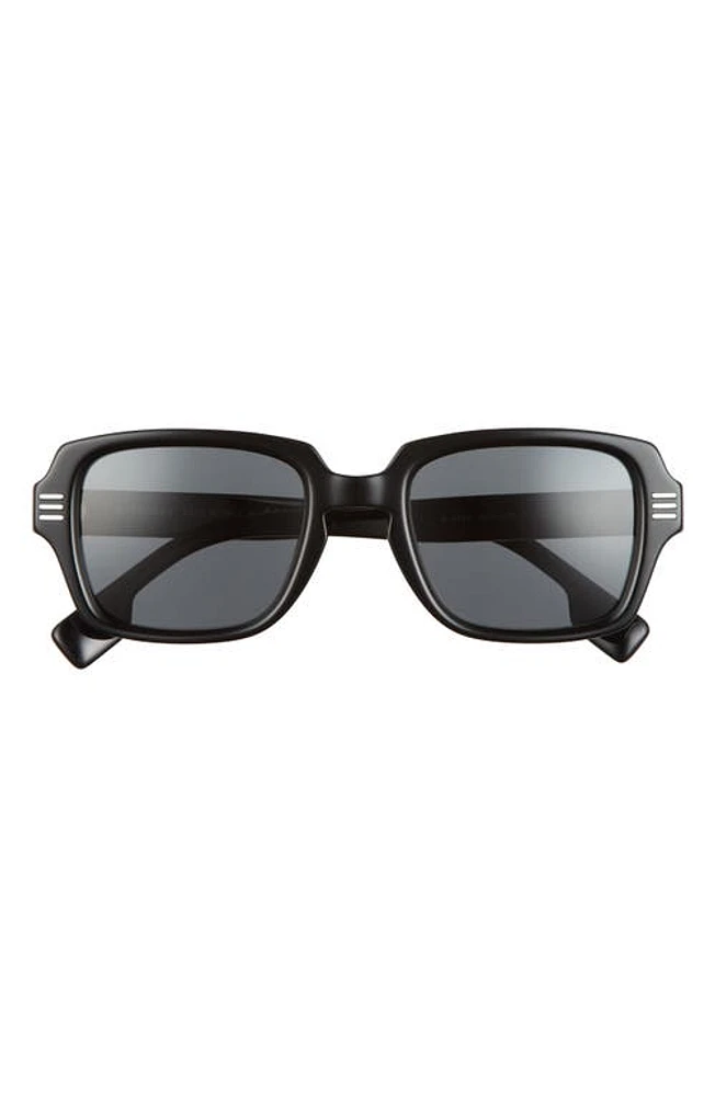 burberry 51mm Rectangular Sunglasses in Black/Dark Grey at Nordstrom