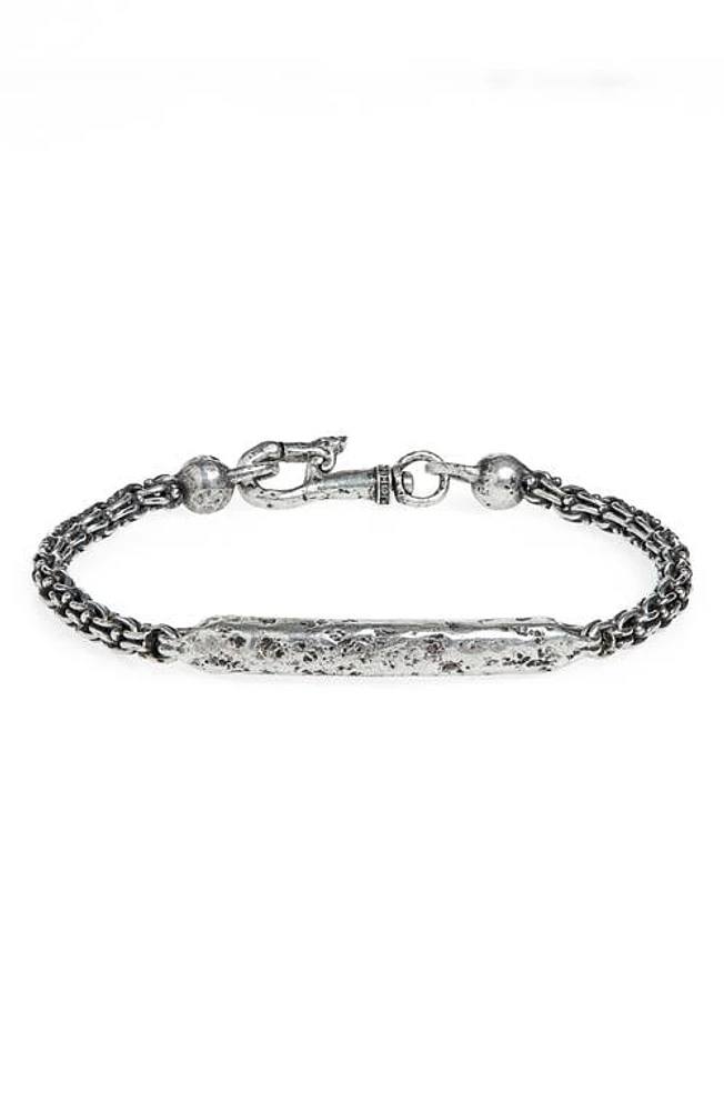 John Varvatos ID Bracelet in Metallic Silver at Nordstrom