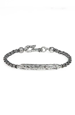 John Varvatos ID Bracelet in Metallic Silver at Nordstrom