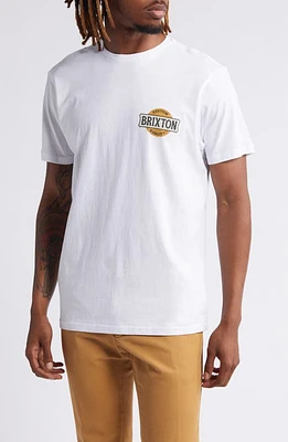 Brixton Wendall Logo Graphic T-Shirt White at Nordstrom,