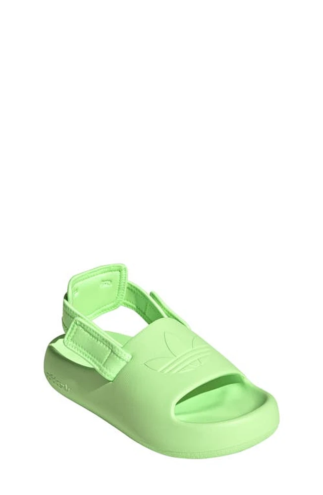 adidas Kids' Adifoam Adilette Slide Sandal in Green Spark at Nordstrom, Size 4 M