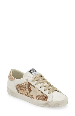 Golden Goose Super-Star Low Top Sneaker Gold/White at Nordstrom,