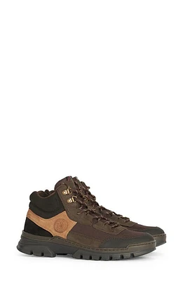 Barbour Potsie Water Resistant Ankle Boot Dark Brown at Nordstrom,