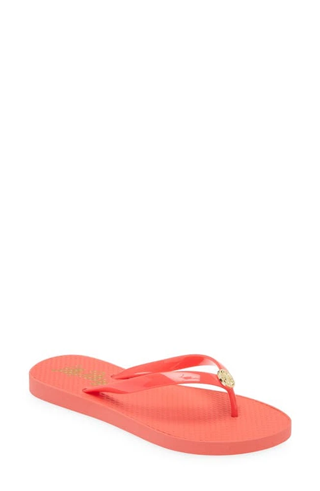 Lilly Pulitzer Pool Flip Flop Mizner Red at Nordstrom,