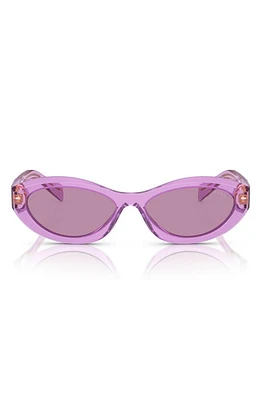 Prada 55mm Irregular Sunglasses in Violet at Nordstrom