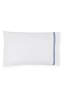 SFERRA Grande Hotel Pillowcase in White/Navy at Nordstrom