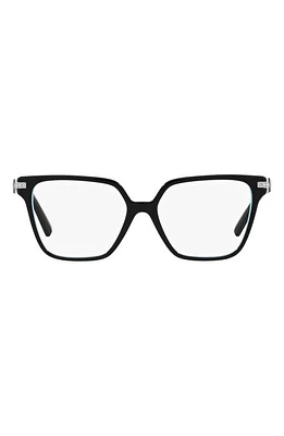 Tiffany & Co. 52mm Square Optical Glasses in Black at Nordstrom