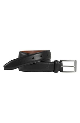 Johnston & Murphy Kids' Leather Belt Black at Nordstrom,