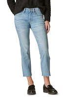 Lucky Brand Sweet Straight Raw Hem Mid Rise Crop Straight Leg Jeans in Darwin at Nordstrom, Size 29