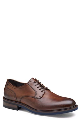 JOHNSTON & MURPHY COLLECTION Johnston & Murphy Hartley Plain Toe Derby in Brown Italian Calfskin at Nordstrom, Size 13