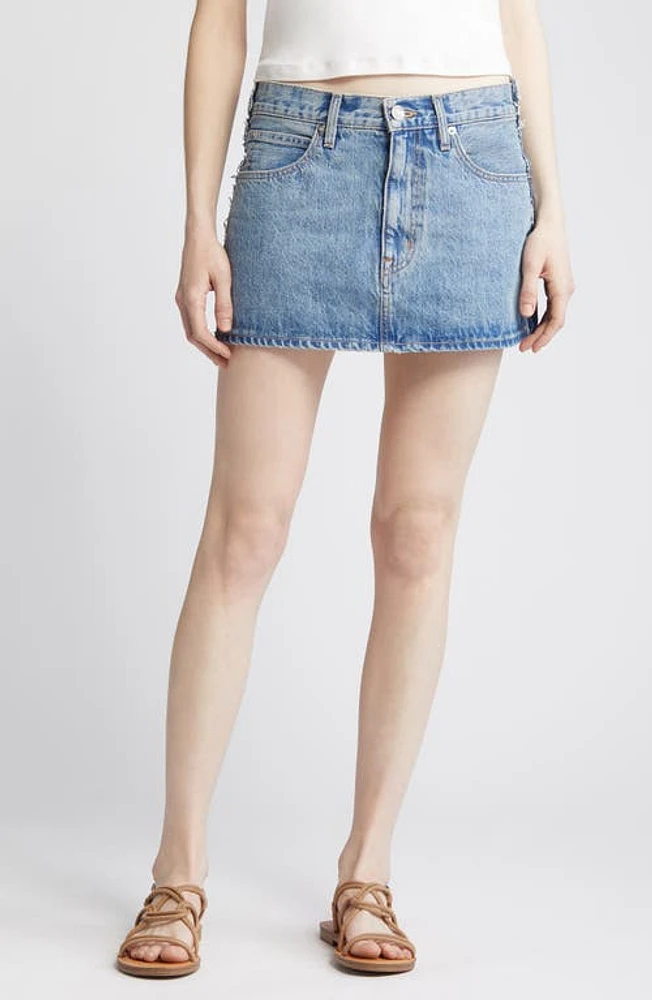 SLVRLAKE Re-Work Denim Miniskirt Great Divide at Nordstrom,