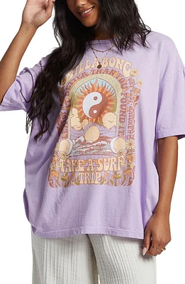 Billabong Surf Trip Oversize Graphic T-Shirt Tulip at Nordstrom,