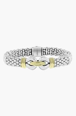 LAGOS Derby Two-Tone Caviar Rope Bracelet in Sterling Silver - Gold at Nordstrom, Size Medium