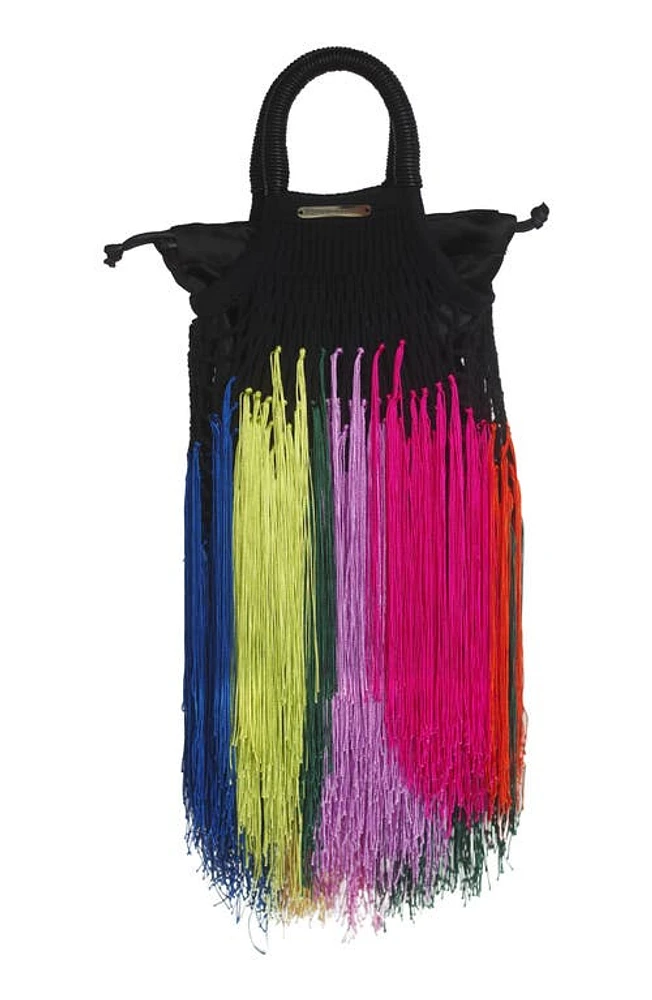 Petit Kouraj Mini Fringe Top Handle Bag in Ultra at Nordstrom