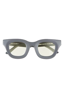 Wisdom Frame 3 43mm Round Sunglasses in Wolf Grey at Nordstrom