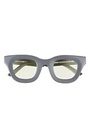 Wisdom Frame 3 43mm Round Sunglasses in Wolf Grey at Nordstrom