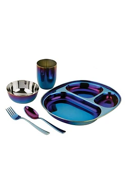 Ahimsa Mindful Mealtime Dish Set in Iridescent Blue at Nordstrom