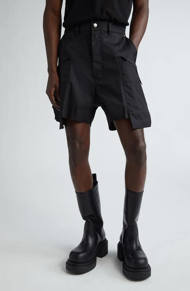 Rick Owens Stefan Cargo Shorts Black at Nordstrom,