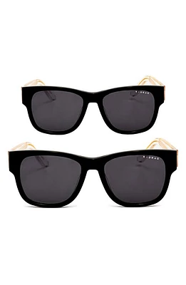 KidRaq Set of 2 Hollywood Star Square Sunglasses in Dark Knight at Nordstrom