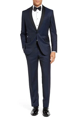 Ted Baker London Josh Trim Fit Navy Shawl Lapel Tuxedo Blue at Nordstrom,