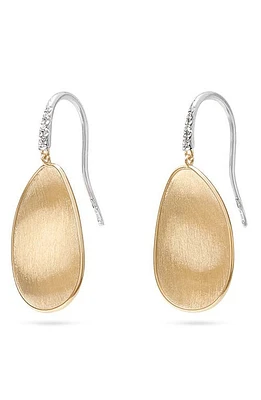 Marco Bicego Lunaria 18K White Gold & Diamond Medium Drop Earrings in Yellow Gold at Nordstrom