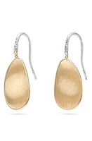 Marco Bicego Lunaria 18K White Gold & Diamond Medium Drop Earrings in Yellow Gold at Nordstrom