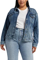 Silver Jeans Co. Denim Trucker Jacket in Indigo at Nordstrom, Size 0X