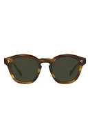 Oliver Peoples Boudreau LA 48mm Sunglasses in Dark Brown at Nordstrom