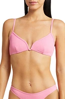 LSPACE Helena Bikini Top in Guava at Nordstrom, Size Medium