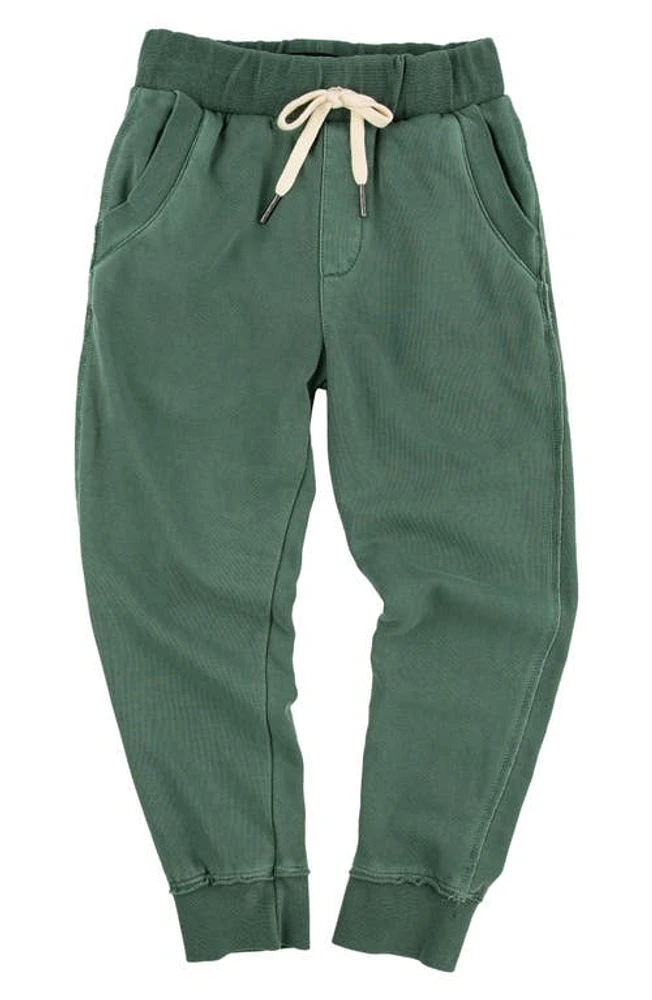 Miki Miette Kids' Ziggy Cotton Blend Joggers in Heritage Green at Nordstrom, Size 7