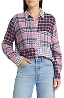 Rails Lakin Mixed Plaid Button-Up Shirt Rose Agave at Nordstrom,