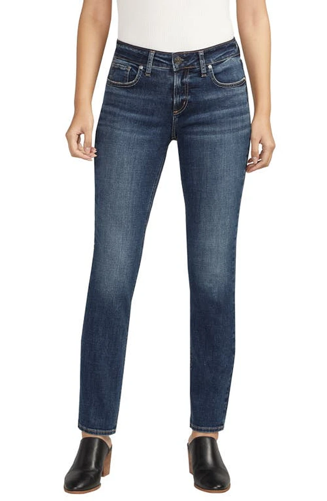 Silver Jeans Co. Elyse Mid Rise Bootcut Jeans in Indigo at Nordstrom, Size 28 X 29