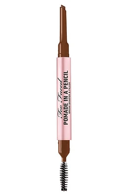 Too Faced Pomade in a Pencil Brow Shaper & Filler in Auburn at Nordstrom