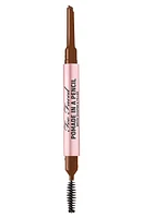 Too Faced Pomade in a Pencil Brow Shaper & Filler in Auburn at Nordstrom