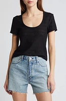 rag & bone Julia Textured Scoop Neck T-Shirt at Nordstrom,