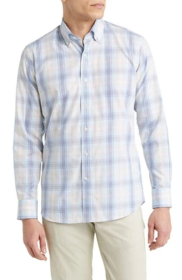 Peter Millar Crown Crafted Devon Button-Down Shirt in Channel Blue at Nordstrom, Size X-Large