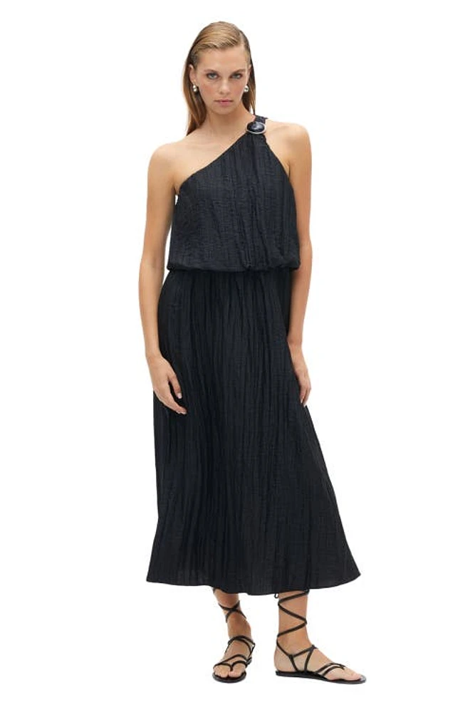 Nocturne One Shoulder Dress with Accessory Detail in at Nordstrom