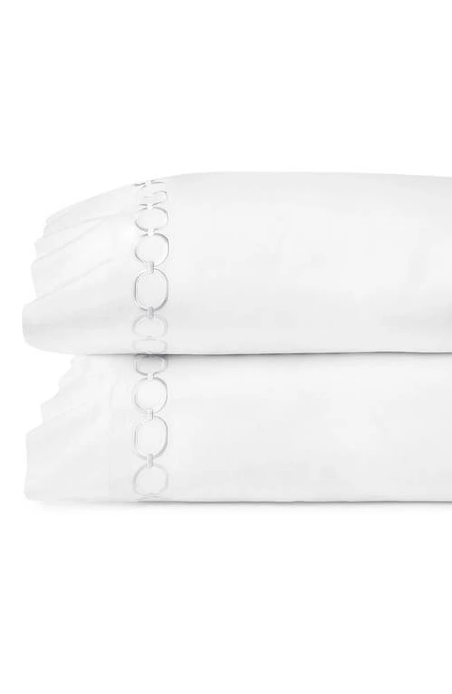 SFERRA Catina Set of 2 Pillowcases in White/Lunar at Nordstrom