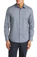 Bugatchi James OoohCotton Geometric Print Stretch Cotton Button-Up Shirt Khaki at Nordstrom,