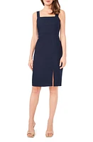 halogen(r) Square Neck Sheath Dress Classic Navy Blue at Nordstrom,