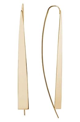 Lana Large Narrow Flat Threader Earrings in Yellow Gold at Nordstrom