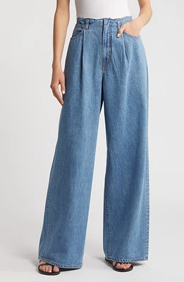 SLVRLAKE Taylor Pleated Wide Leg Jeans Last Dance at Nordstrom,