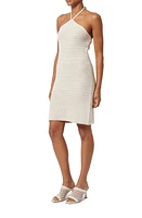 French Connection Nellis Cotton Crochet Halter Dress Ecru at Nordstrom,